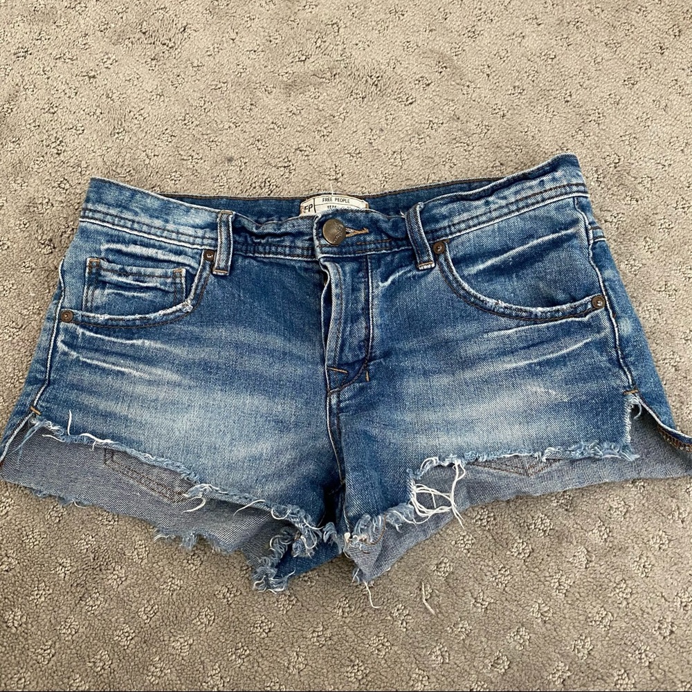 Free People Sharkbite Cutoff Shorts